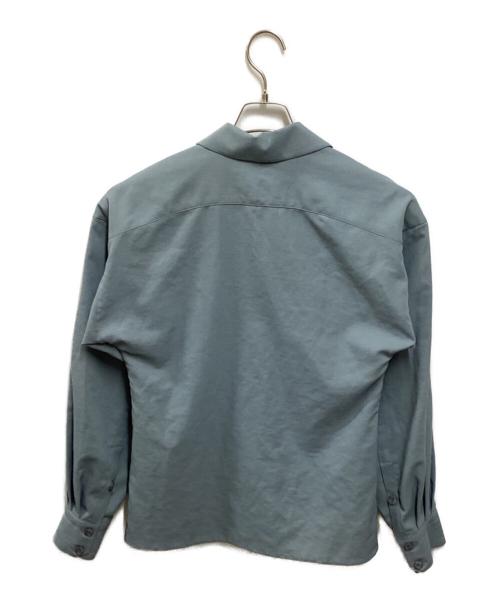 LOW CLASSIC（ロウクラシック）LOW CLASSIC (ロウクラシック) LINEN 2WAY SHIRT ブルー サイズ:Sの古着・服飾アイテム