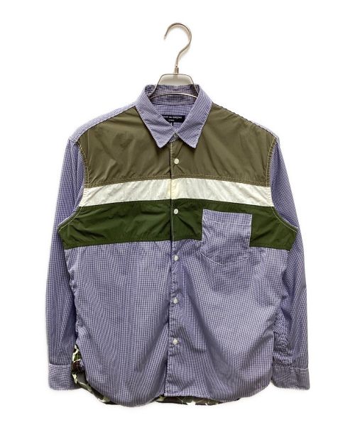 COMME des GARCONS HOMME（コムデギャルソン オム）COMME des GARCONS HOMME (コムデギャルソン オム) チェックシャツ ネイビー×カーキ サイズ:Sの古着・服飾アイテム