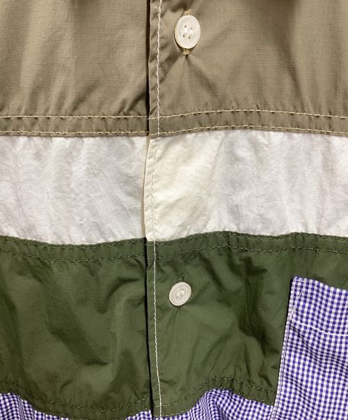 COMME des GARCONS HOMME（コムデギャルソン オム）COMME des GARCONS HOMME (コムデギャルソン オム) チェックシャツ ネイビー×カーキ サイズ:Sの古着・服飾アイテム