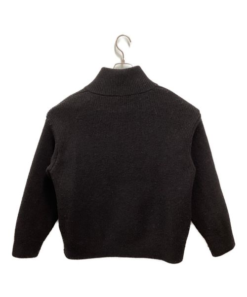 stein（シュタイン）stein (シュタイン) OVERSIZED DRIVERS KNIT ZIP JACKET ブラック サイズ:Sの古着・服飾アイテム