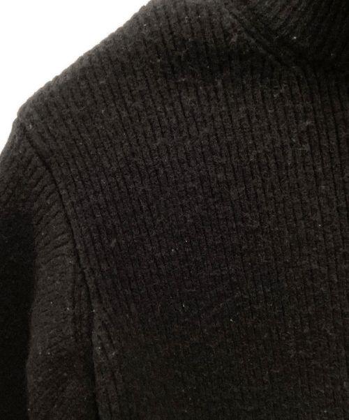 stein（シュタイン）stein (シュタイン) OVERSIZED DRIVERS KNIT ZIP JACKET ブラック サイズ:Sの古着・服飾アイテム