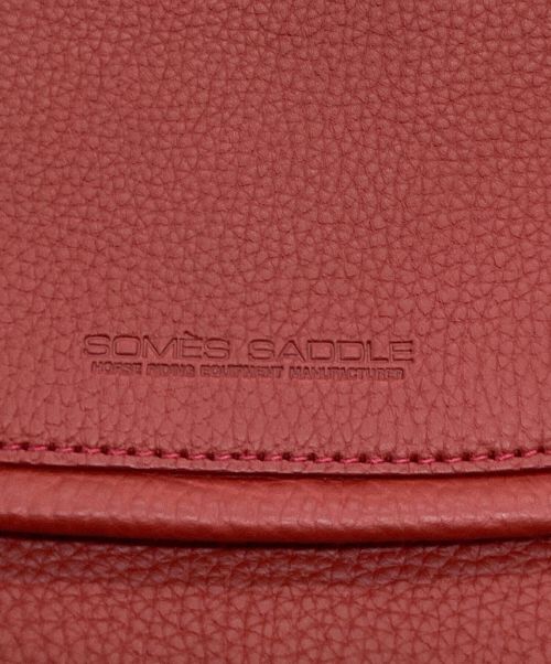 SOMES SADDLE（ソメスサドル）SOMES SADDLE (ソメスサドル) レザーショルダーバッグ レッドの古着・服飾アイテム