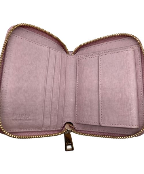 FURLA（フルラ）FURLA (フルラ) ラウンドファスナーウォレット ピンクの古着・服飾アイテム
