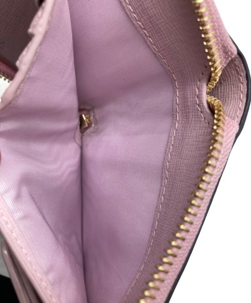 FURLA（フルラ）FURLA (フルラ) ラウンドファスナーウォレット ピンクの古着・服飾アイテム