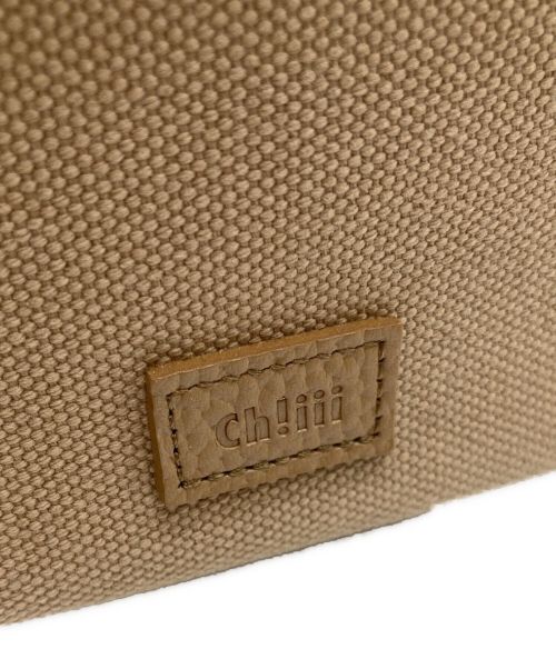 Ch!iii（チー）Ch!iii (チー) キャンバスバニティーバッグ ベージュの古着・服飾アイテム