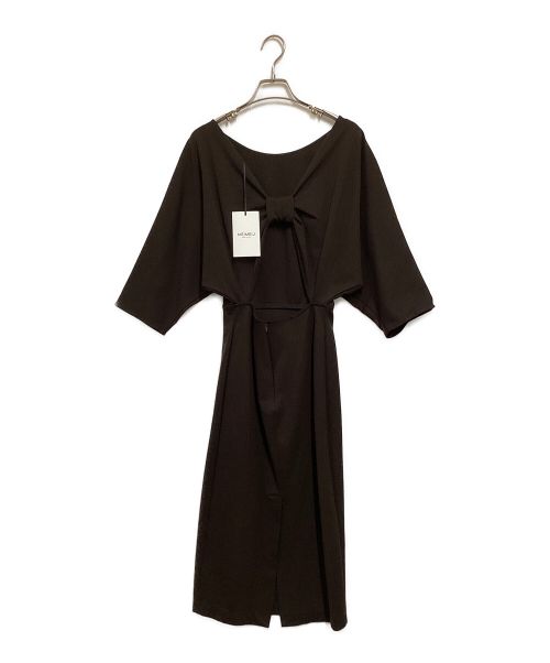 MEIMEIJ（メイメイジェイ）MEIMEIJ (メイメイジェイ) バックオープンワンピース ブラウン サイズ:40の古着・服飾アイテム