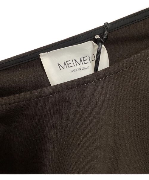 MEIMEIJ（メイメイジェイ）MEIMEIJ (メイメイジェイ) バックオープンワンピース ブラウン サイズ:40の古着・服飾アイテム