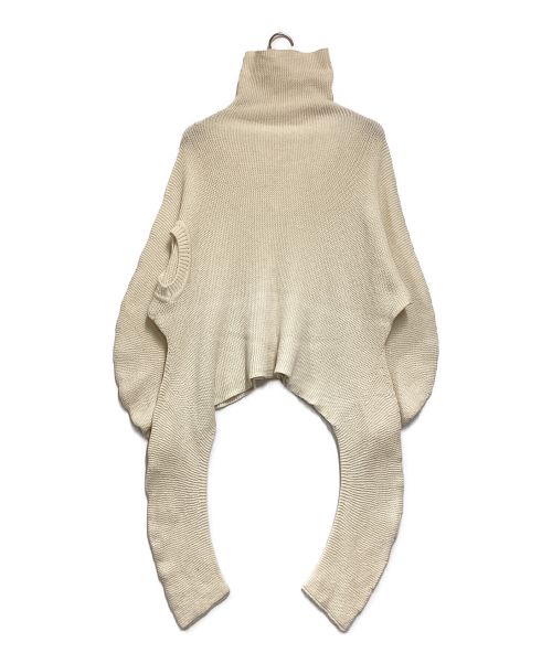ISSEY MIYAKE（イッセイミヤケ）ISSEY MIYAKE (イッセイミヤケ) 変形ニット アイボリー サイズ:2の古着・服飾アイテム