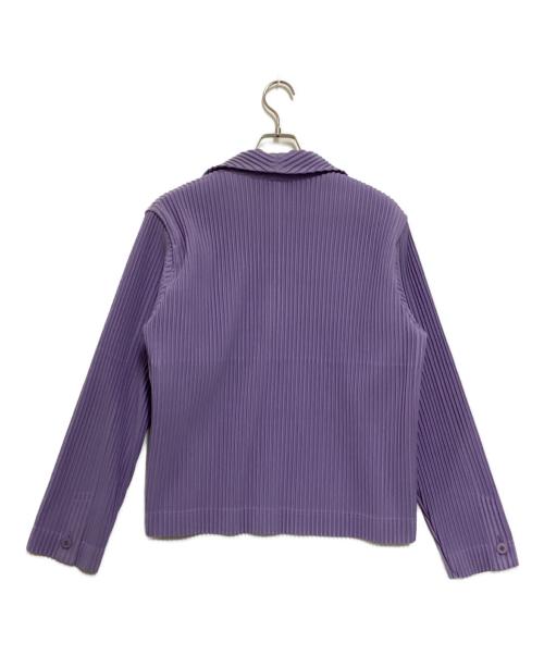 HOMME PLISSE ISSEY MIYAKE（オム プリッセ イッセイ ミヤケ）HOMME PLISSE ISSEY MIYAKE (オムプリッセ イッセイ ミヤケ) TAILORED PLEATS 2 JACKET パープル サイズ:2の古着・服飾アイテム