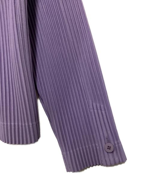 HOMME PLISSE ISSEY MIYAKE（オム プリッセ イッセイ ミヤケ）HOMME PLISSE ISSEY MIYAKE (オムプリッセ イッセイ ミヤケ) TAILORED PLEATS 2 JACKET パープル サイズ:2の古着・服飾アイテム