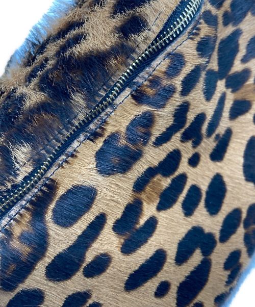 MAISON BOINET（メゾン ボワネ）MAISON BOINET (メゾン ボワネ) ハラコレオパードショルダーバッグ ブラウンの古着・服飾アイテム