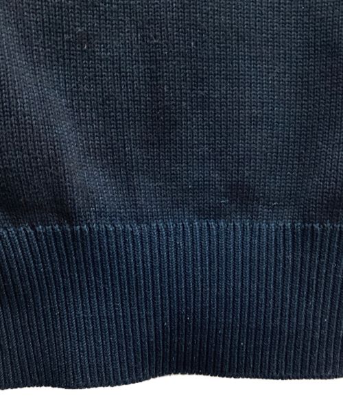 the nerdys（ザナーディーズ）the nerdys (ザナーディーズ) エルボーパッチクルーネックニット ネイビー サイズ:Mの古着・服飾アイテム