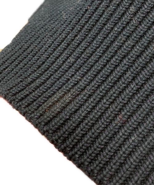 the nerdys（ザナーディーズ）the nerdys (ザナーディーズ) エルボーパッチクルーネックニット ネイビー サイズ:Mの古着・服飾アイテム