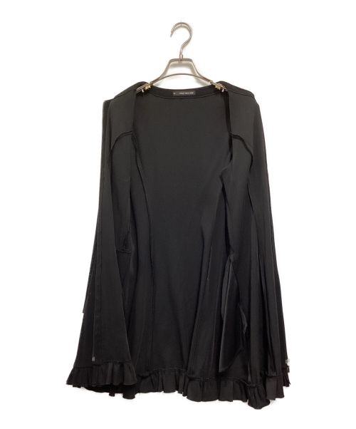 FOXEY NEWYORK（フォクシーニューヨーク）FOXEY NEWYORK (フォクシーニューヨーク) ノーカラージップリトルドレスコート ブラック サイズ:40の古着・服飾アイテム