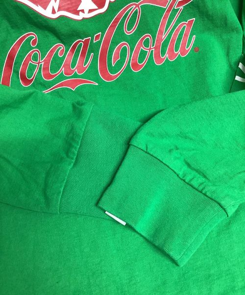 A BATHING APE（ア ベイシング エイプ）A BATHING APE (アベイシングエイプ) Coca Cola (コカコーラ) プリントカットソー グリーン サイズ:Lの古着・服飾アイテム