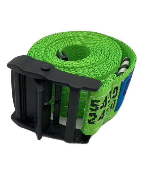 OFFWHITE（オフホワイト）OFFWHITE (オフホワイト) INDUSTRIAL BELT ネオングリーンの古着・服飾アイテム