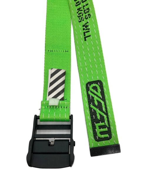 OFFWHITE（オフホワイト）OFFWHITE (オフホワイト) INDUSTRIAL BELT ネオングリーンの古着・服飾アイテム