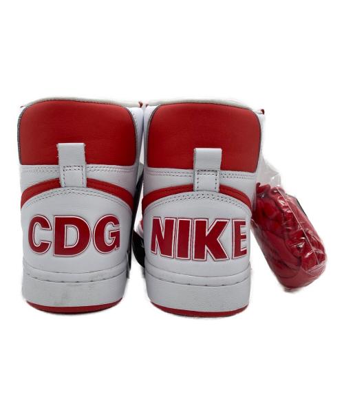 NIKE（ナイキ）NIKE (ナイキ) COMME des GARCONS HOMME PLUS (コムデギャルソンオムプリュス) TERMINATOR HIGH SP レッド×ホワイト サイズ:US6.5 未使用品の古着・服飾アイテム