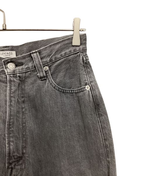 leno（リノ）leno (リノ) LUCY HIGH WAIST TAPERED JEANS グレー サイズ:3の古着・服飾アイテム
