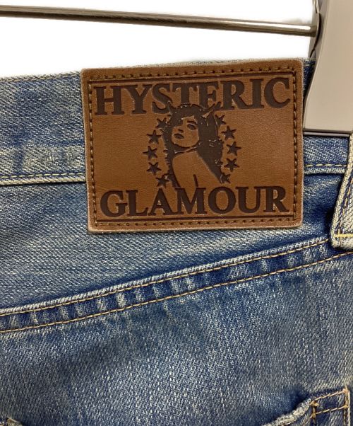 Hysteric Glamour（ヒステリックグラマー）Hysteric Glamour (ヒステリックグラマー) スクエアウインドウリメイク スリムストレートデニムパンツ インディゴ サイズ:28の古着・服飾アイテム