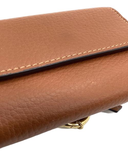 Chloe（クロエ）Chloe (クロエ) アルファベットミニトリフォールドウォレット ブラウンの古着・服飾アイテム