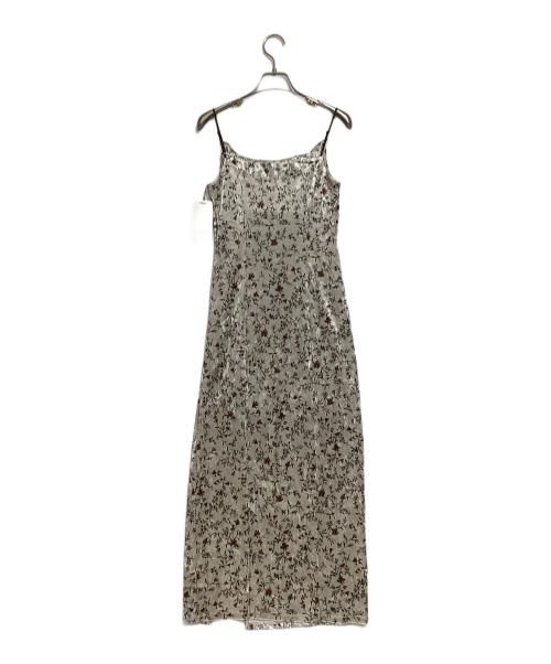 Snidel（スナイデル）Snidel (スナイデル) ベロアプリントキャミワンピース アイボリー 未使用品の古着・服飾アイテム