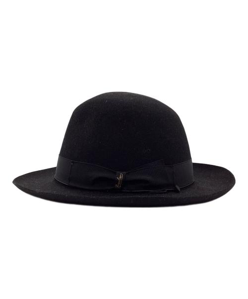 BORSALINO（ボルサリーノ）BORSALINO (ボルサリーノ) フェルトハット ブラックの古着・服飾アイテム