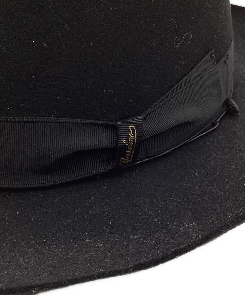 BORSALINO（ボルサリーノ）BORSALINO (ボルサリーノ) フェルトハット ブラックの古着・服飾アイテム