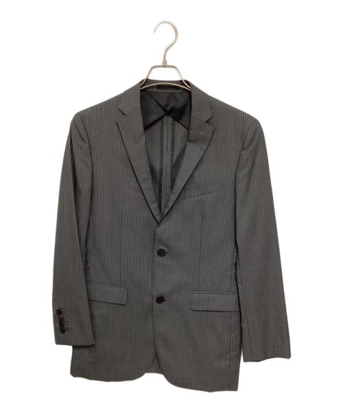 BURBERRY BLACK LABEL（バーバリーブラックレーベル）BURBERRY BLACK LABEL (バーバリーブラックレーベル) ストライプセットアップスーツ グレー サイズ:36Rの古着・服飾アイテム