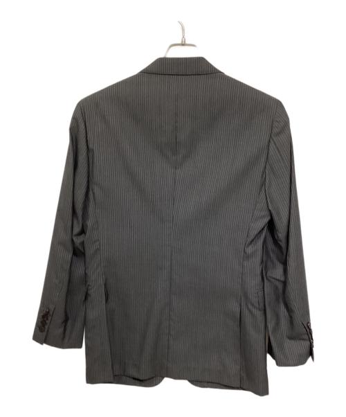 BURBERRY BLACK LABEL（バーバリーブラックレーベル）BURBERRY BLACK LABEL (バーバリーブラックレーベル) ストライプセットアップスーツ グレー サイズ:36Rの古着・服飾アイテム