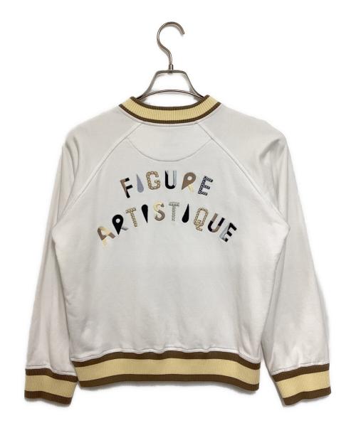 HERMES（エルメス）HERMES (エルメス) 刺繍スウェット ホワイト サイズ:36の古着・服飾アイテム