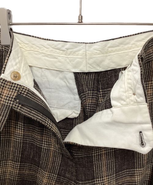 Acne studios（アクネ ストゥディオズ）Acne studios (アクネ ストゥディオス) チェックパンツ ブラウン サイズ:XSの古着・服飾アイテム