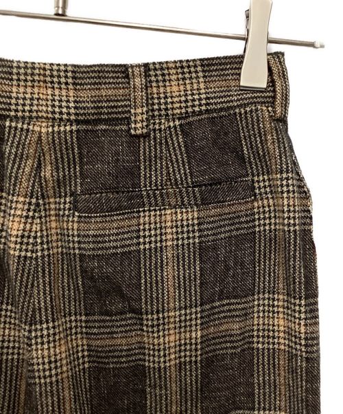 Acne studios（アクネ ストゥディオズ）Acne studios (アクネ ストゥディオス) チェックパンツ ブラウン サイズ:XSの古着・服飾アイテム