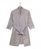 PLSTプラステ）の古着「トリプルクロスベルテッドコート」｜パープル