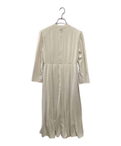 CELFORD（セルフォード）CELFORD (セルフォード) ボウタイプリーツワンピース アイボリー サイズ:36の古着・服飾アイテム