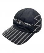 CHANELシャネル）の古着「ロゴキャップ」｜ブラック