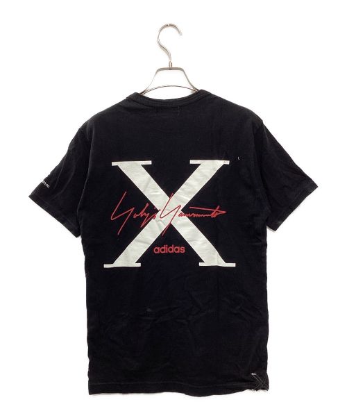 YOHJI YAMAMOTO（ヨウジヤマモト）YOHJI YAMAMOTO (ヨウジヤマモト) adidas (アディダス) adidasコラボ10周年記念アニバーサリーTシャツ ブラック サイズ:3の古着・服飾アイテム