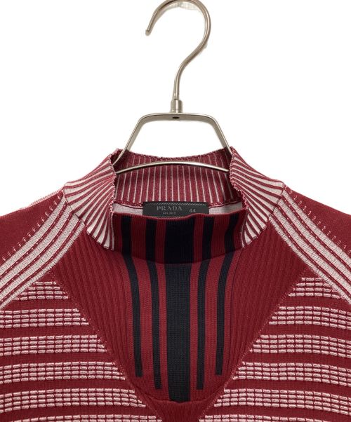PRADA（プラダ）PRADA (プラダ) 半袖テックカットソー レッド サイズ:44の古着・服飾アイテム