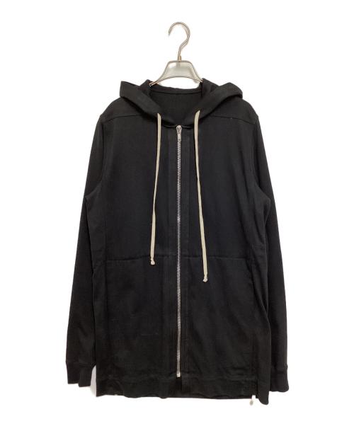 RICK OWENS（リックオウエンス）RICK OWENS (リックオウエンス) Black Zip Front Hoodie ブラック サイズ:Sの古着・服飾アイテム