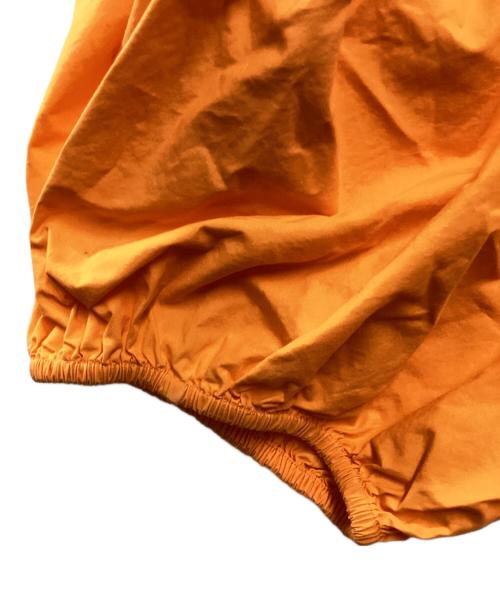 GANNI（ガニー）Ganni (ガニー) Cotton Poplin Gathered U-neck Mini Dress オレンジ サイズ:36の古着・服飾アイテム