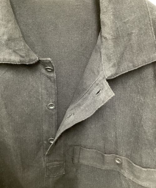 NICENESS（ナイスネス）NICENESS (ナイスネス) プルオーバーシャツ ブラック サイズ:Lの古着・服飾アイテム