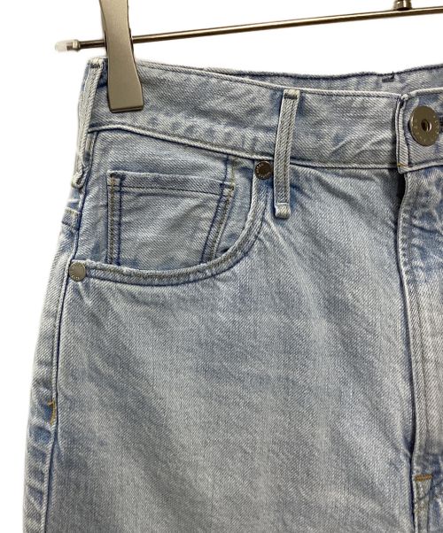 upper hights（アッパーハイツ）upper hights (アッパーハイツ) THE WOMAN ハイライズテーパードデニムパンツ ブルー サイズ:22の古着・服飾アイテム