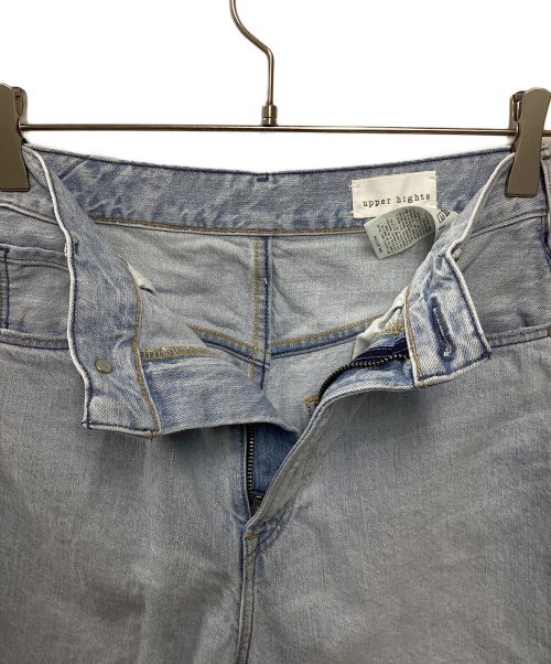 upper hights（アッパーハイツ）upper hights (アッパーハイツ) THE WOMAN ハイライズテーパードデニムパンツ ブルー サイズ:22の古着・服飾アイテム