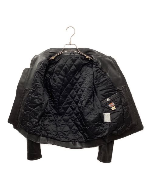 HARLEY-DAVIDSON（ハーレーダビッドソン）HARLEY-DAVIDSON (ハーレーダビッドソン) シングルレザージャケット ブラック サイズ:XS 未使用品の古着・服飾アイテム