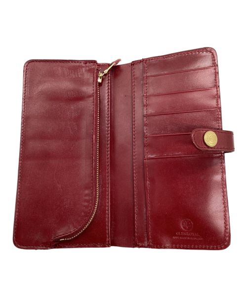 GLENROYAL（グレンロイヤル）GLENROYAL (グレンロイヤル) ブライドルレザーロングウォレット レッドの古着・服飾アイテム