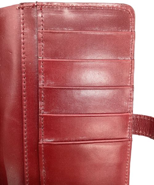 GLENROYAL（グレンロイヤル）GLENROYAL (グレンロイヤル) ブライドルレザーロングウォレット レッドの古着・服飾アイテム