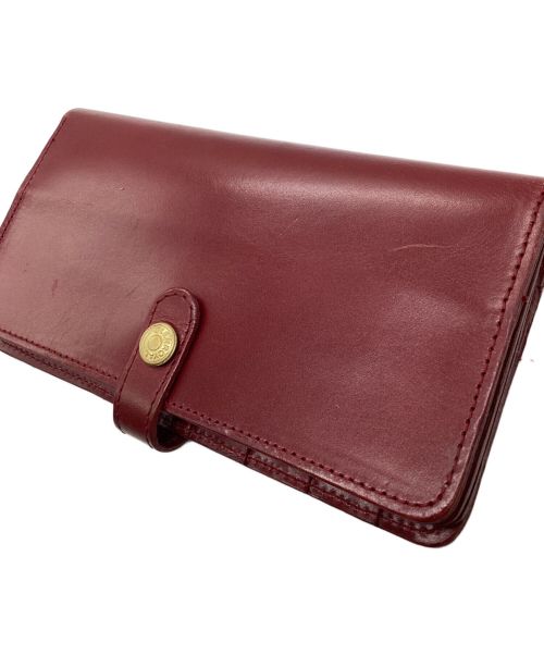 GLENROYAL（グレンロイヤル）GLENROYAL (グレンロイヤル) ブライドルレザーロングウォレット レッドの古着・服飾アイテム