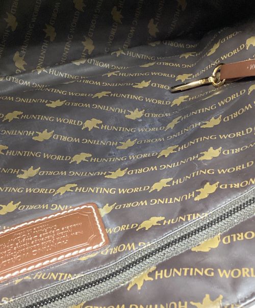 HUNTING WORLD（ハンティングワールド）HUNTING WORLD (ハンティングワールド) サファリトートバッグ カーキの古着・服飾アイテム