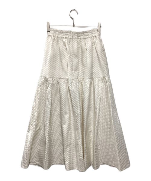 CADUNE（カデュネ）CADUNE (カデュネ) ドットジャガードスカート ホワイト サイズ:36の古着・服飾アイテム