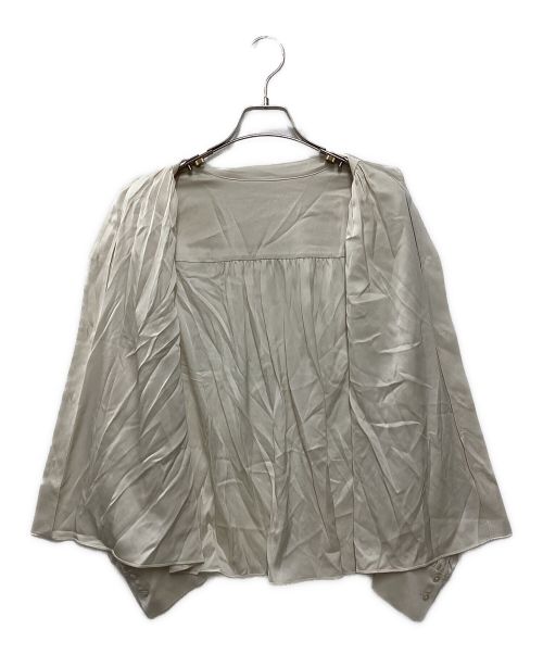 自由区（ジユウク）自由区 (ジユウク) ウォッシャブルシャツブラウス アイボリー サイズ:44 未使用品の古着・服飾アイテム